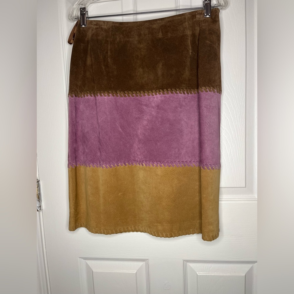 Vintage Lord & Taylor Ladies Suede Skirt